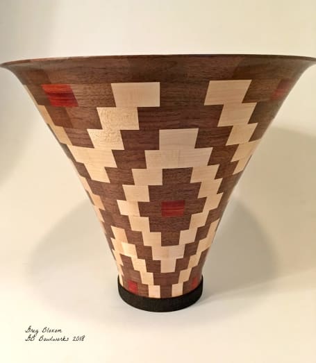Hand turned wooden bowls